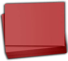 Hamilco Colored Scrapbook Cardstock Paper 4x6 Card Stock Paper 65 lb Cover 100 Pack (Crimson Red)