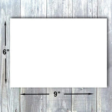 Hamilco Blank Index Cards 6" x 9" Card Stock 65lb Cover White Cardstock Paper - 100 Pack