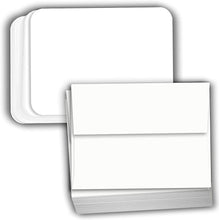 Hamilco White Cardstock Thick Paper - Blank Index Flash Note & Post Cards Rounded Corners with Envelopes Greeting Invitations Stationary 5 X 7" Heavy weight 100 lb Card Stock (100 Pack with Envelopes)