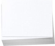Hamilco White Linen Cardstock Paper Flat 4x6 Blank Index Cards Card Stock 80lb Cover 100 Pack