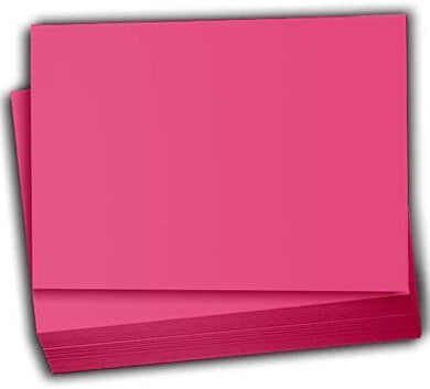 Hamilco Colored Scrapbook Cardstock Paper 4x6 Card Stock Paper 65 lb Cover 100 Pack (Fuchsia Pink)