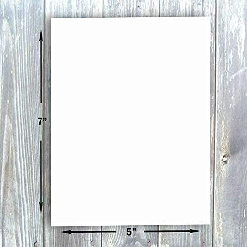 Hamilco White Cardstock Blank Index Flash Note & Post Cards - Flat 5 X 7" Thick Paper 80 lb Card Stock for Printer - (100 Pack with Envelopes) - Hamilco.com