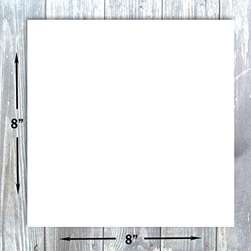 Hamilco 8x8 White Scrapbook Cardstock Paper Heavyweight 100lb Cover Card Stock 100 Pack - Hamilco.com