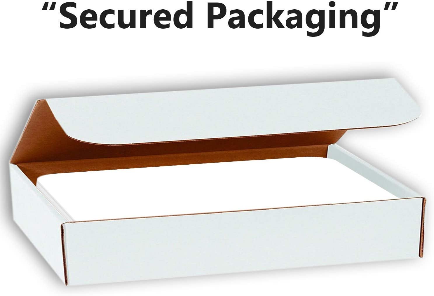 Hamilco White Cardstock Thick Paper - Blank Index Flash Note & Post Cards with Rounded Corners - Greeting Invitations Stationary 4 X 6" Heavy weight 80 lb Card Stock for Printer - 100 Pack - Hamilco.com