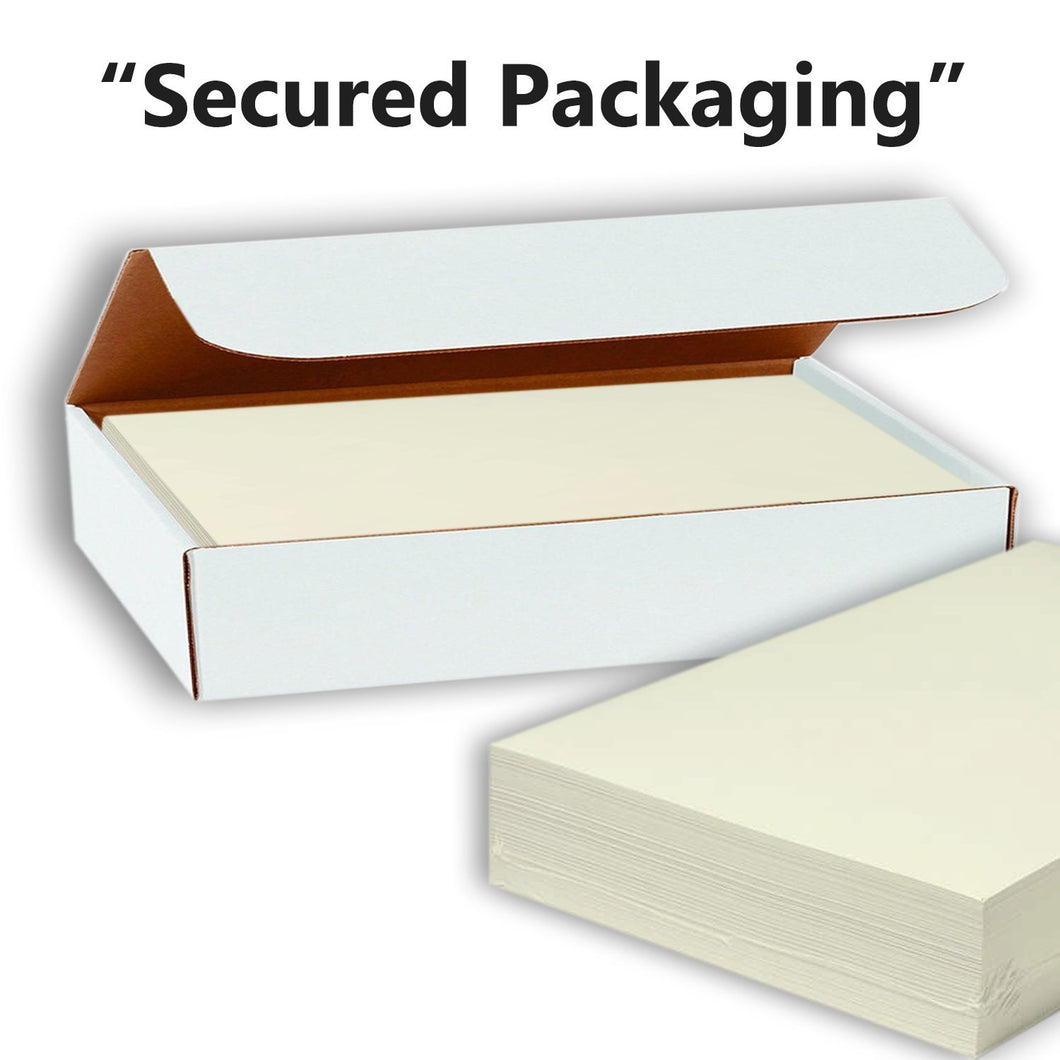 Cream Cardstock 65lb Weight Paper 8.5 x 11 Letter Size 50 Pages Per Pack 2  Packs