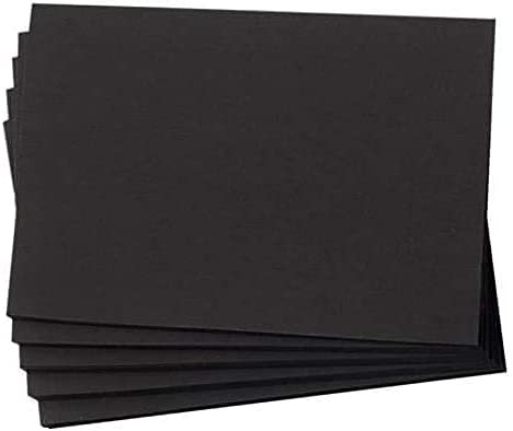 Hamilco 6x9 Black Cardstock Paper 80 lb Cover Card Stock 100 Pack - Hamilco.com