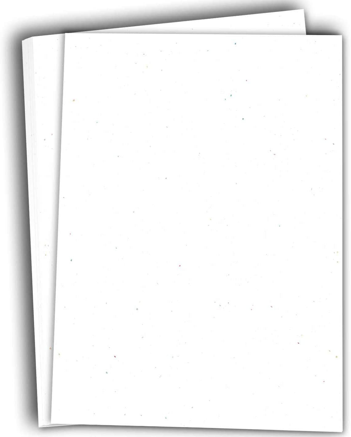 Hamilco Colored Cardstock Paper 11" x 17" Speckled White Mix Color Card Stock Paper 50 Pack - Hamilco.com