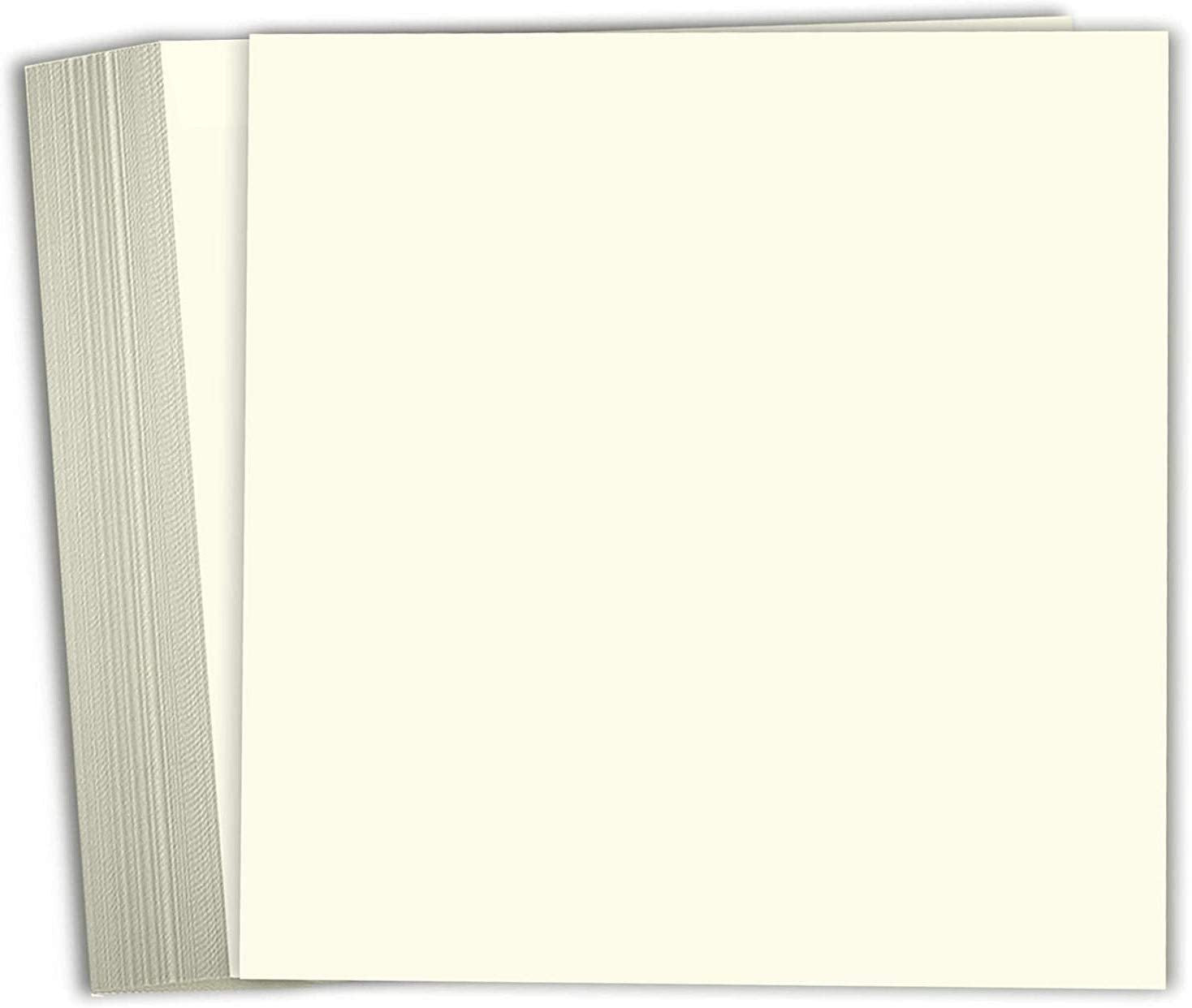Hamilco Card Stock Scrapbook Paper 12x12 Cream Colored Cardstock 80lb Cover – 25 Pack - Hamilco.com