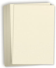 Hamilco Ivory Linen Textured Cardstock Thick Paper - 11 x 17" Heavy Weight 80 lb Cover Card Stock - 25 Pack
