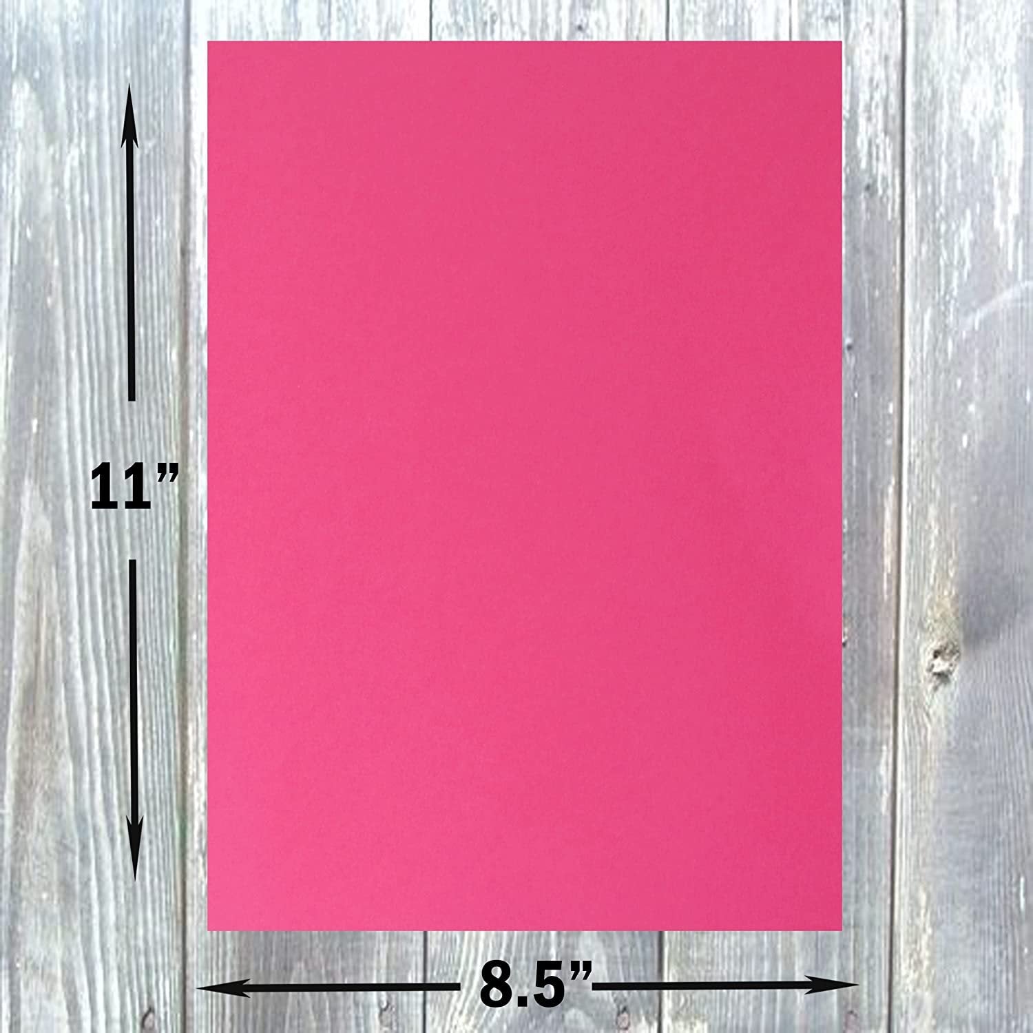Hamilco Colored Cardstock Scrapbook Paper 8.5" x 11" Fuchsia Pink Color Card Stock Paper 50 Pack - Hamilco.com