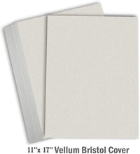 Hamilco Colored Cardstock Paper Gray Bristol Vellum Card Stock for Scrapbook Craft 11 x 17" - 67lb Cover for Printer - 25 Pack