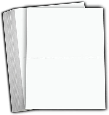 Hamilco White Cardstock Thick Paper - Blank Index Flash Note & Post Cards - 5 1/2 X 8 1/2