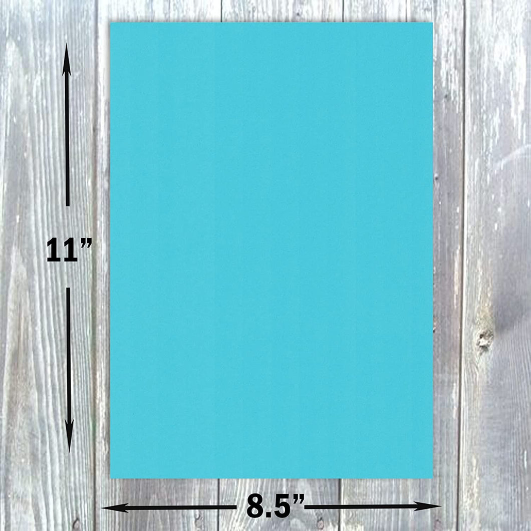 Hamilco Colored Cardstock Scrapbook Paper 8.5 x 11 Electric Blue