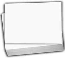 Hamilco White Cardstock Thick Paper - Blank Index Flash Note & Post Cards - Greeting Invitations Stationery 5 1/2 X 8 1/2" Heavy Weight 100 lb Card Stock for Printer (100 - pack)