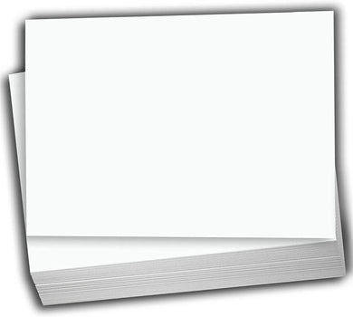 Hamilco White Cardstock Thick Paper - 8 1/2 x 11 Blank Heavy Weight 100 lb Cover Card Stock - for Brochure Award and Stationery Printing 50 Pack