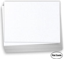 Hamilco 4x6 White Linen Cardstock Paper Blank Index Cards Flat Card Stock Heavyweight 100lb Cover 100 Pack