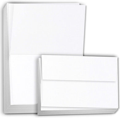 Hamilco Blank Cards and Envelopes LINEN textured Cardstock Paper 4.5