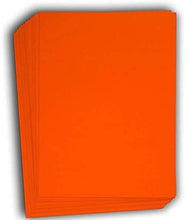 Hamilco Colored Cardstock Scrapbook Paper 8.5" x 11" Fire Orange Color Card Stock Paper 50 Pack