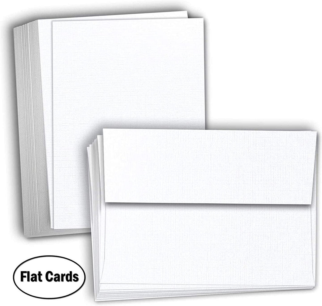 Hamilco White Cardstock Thick Paper - Flat 4.5 X 6.25 A6 Blank Index –