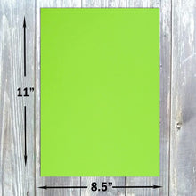 Hamilco Colored Cardstock Scrapbook Paper 8.5" x 11" Lime Green Color Card Stock Paper 50 Pack