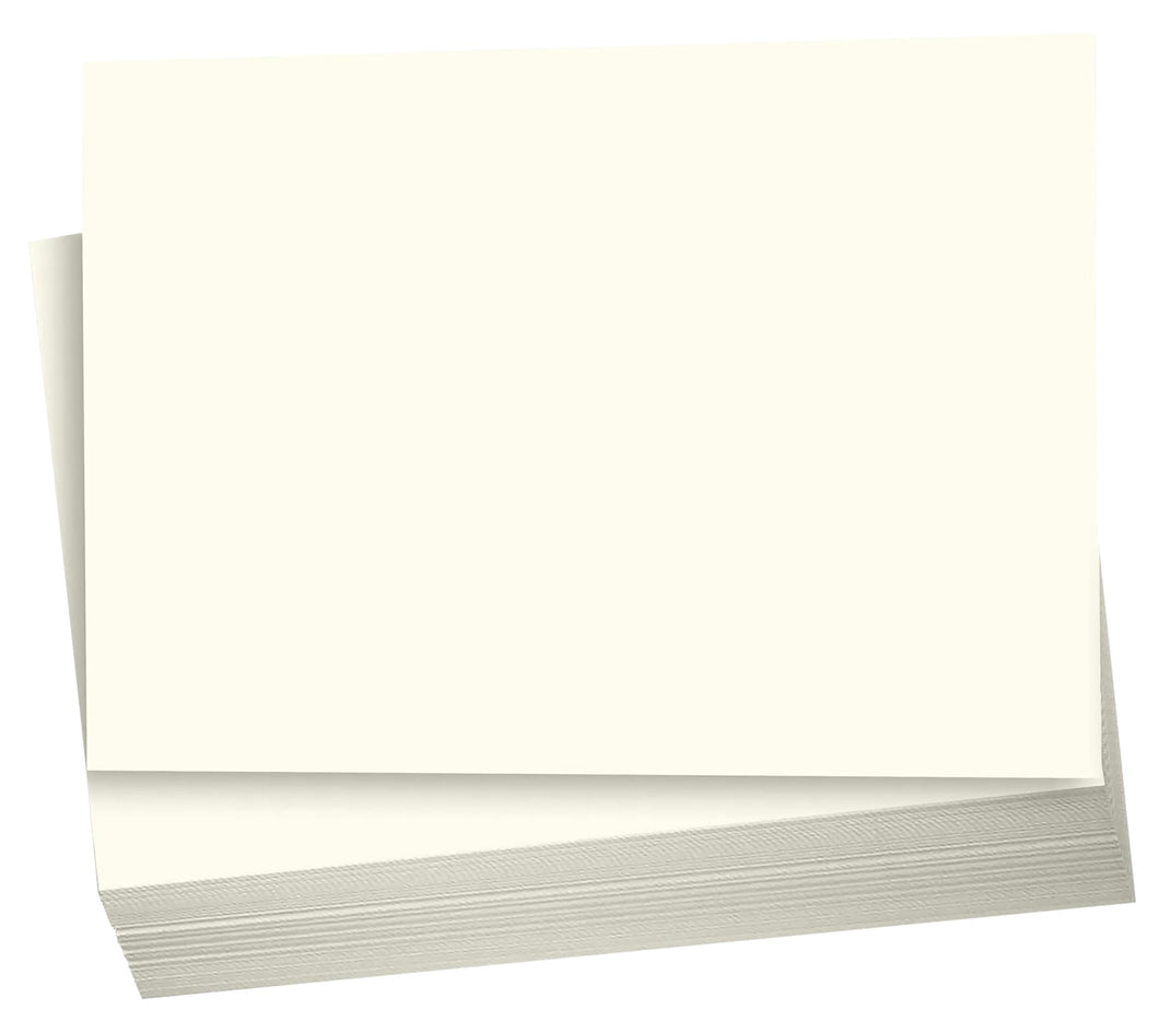 Hamilco Cream Colored Cardstock Thick Paper - Blank Index Flash Note & Post Cards - Greeting Invitations Stationary 4 X 6