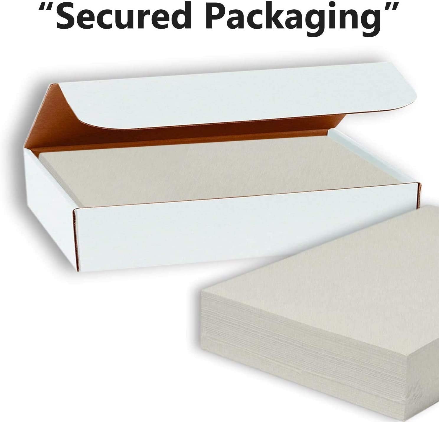 Hamilco Colored Carstock Paper Gray Bristol Vellum Card Stock for Scrapbook Craft 8 1/2 x 11" - 67lb Cover for Printer - 50 Pack - Hamilco.com