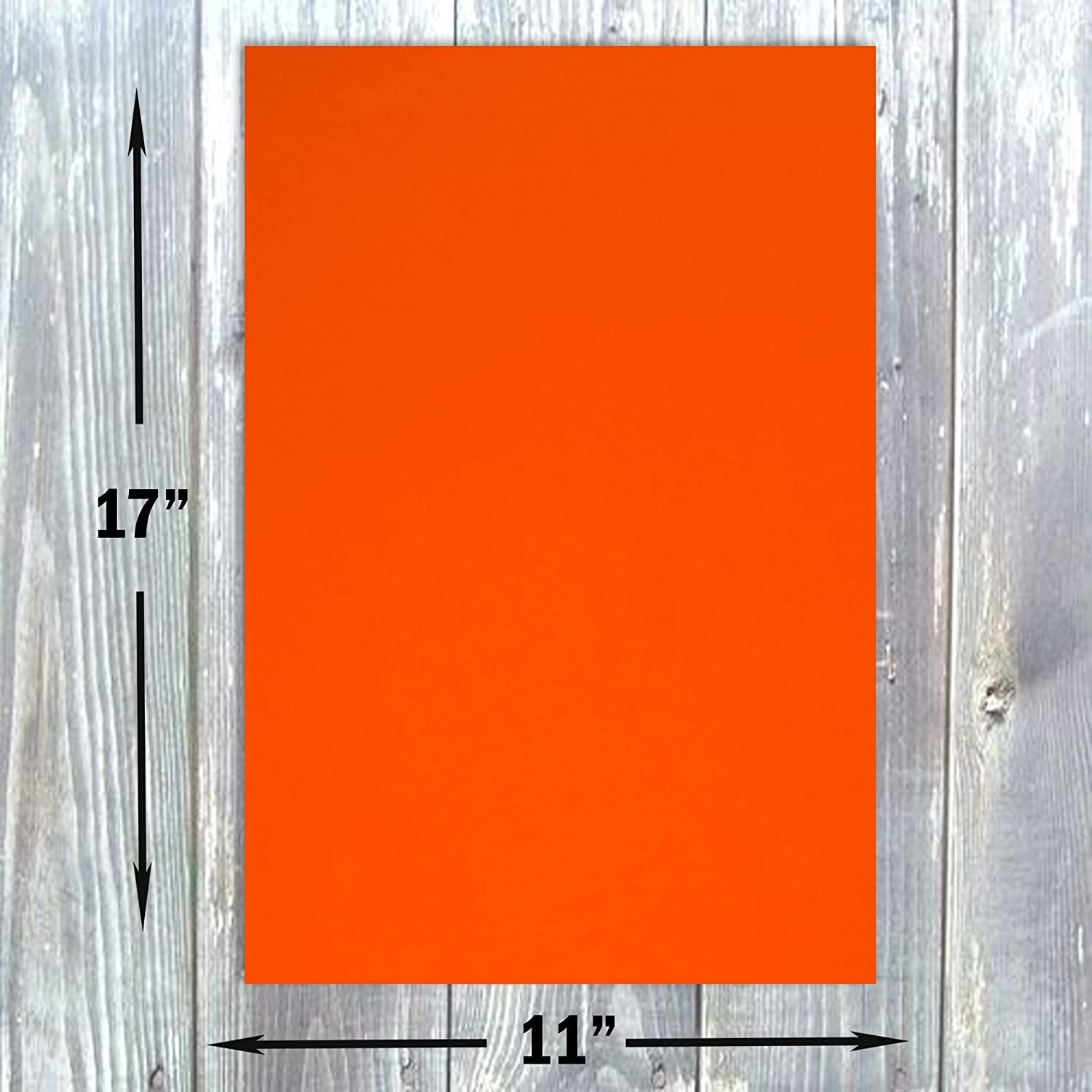 Hamilco Colored Cardstock Paper 11" x 17" Fire Orange Color Card Stock Paper 50 Pack - Hamilco.com