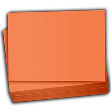 Hamilco Colored Scrapbook Cardstock Paper 5x7 Card Stock Paper 65 lb Cover 100 Pack (Flower Orange)