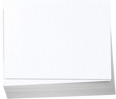 Hamilco White Cardstock Thick Paper - Blank Index Flash Note