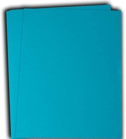 Hamilco Colored Cardstock Scrapbook Paper 8.5 x 11 Dodger Blue Color –