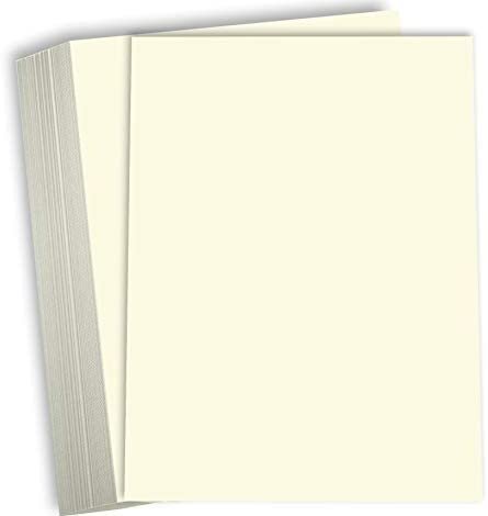 Hamilco Cream Cardstock 11x17 Paper Heavy Weight 100 lb Cover Card Stock - 25 Pack