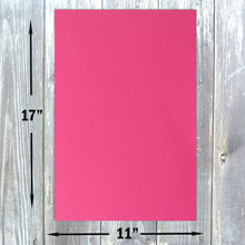 Hamilco Colored Cardstock Paper 11" x 17" Fuchsia Pink Color Card Stock Paper 50 Pack