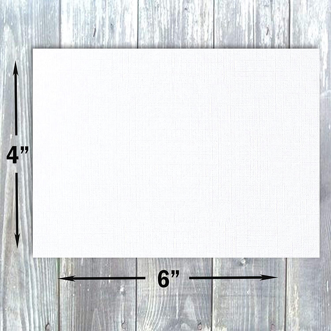 Classic Linen 4x6 Folded Discount Card Stock for DIY Greeting cards -  CutCardStock