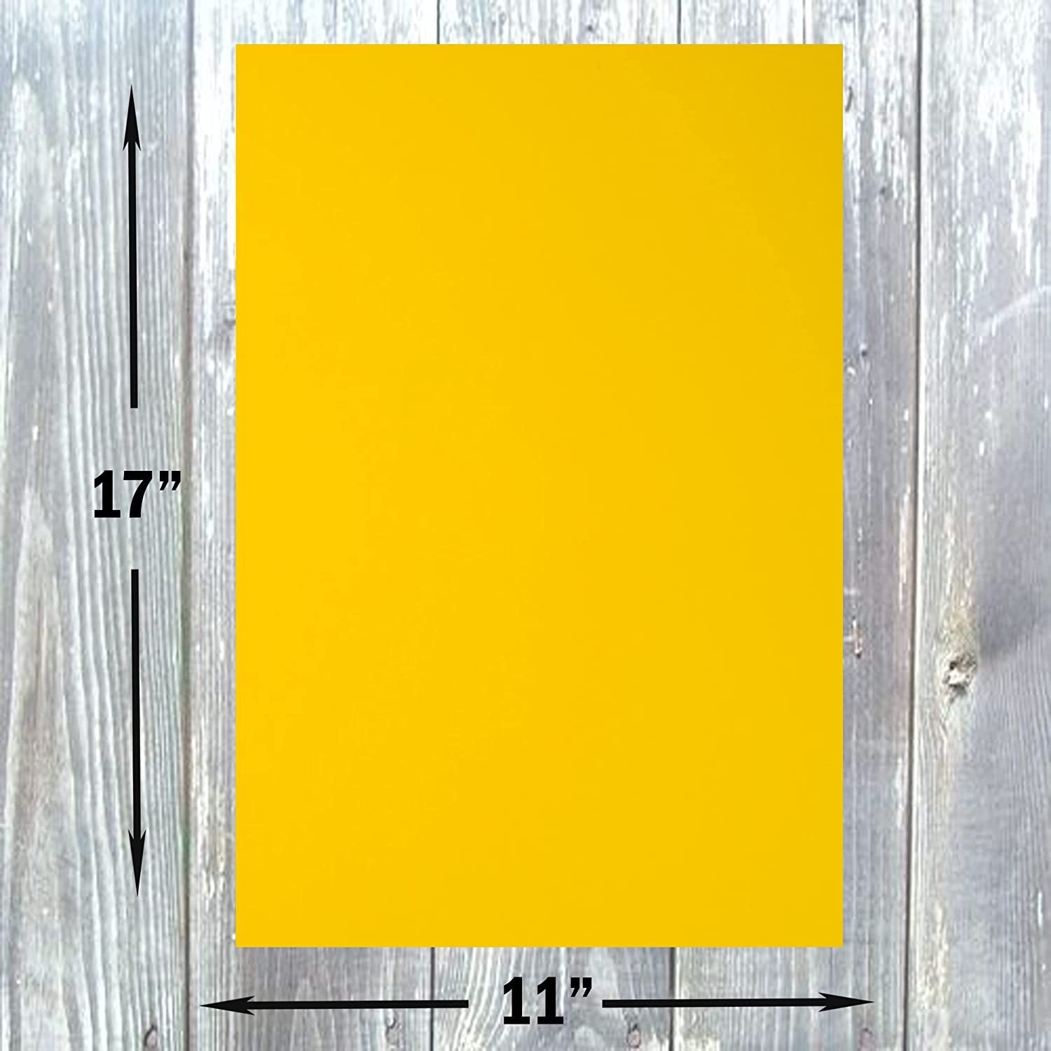 Hamilco Colored Cardstock Paper 11x17" Sunflower Yellow Color Card Stock Paper 50 Pack - Hamilco.com