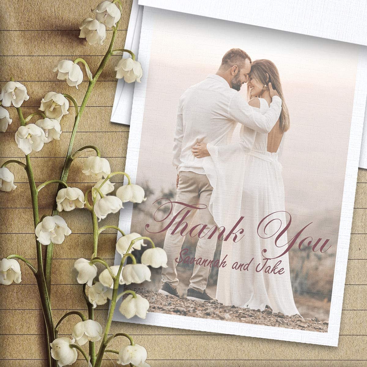 Hamilco White Linen Cards and Envelopes - Flat 5" x 7" Cardstock Paper 80lb Cover 100 Pack - Hamilco.com