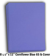Hamilco Colored Cardstock Scrapbook Paper 8.5" x 11" Cornflower Blue Color Card Stock Paper 50 Pack