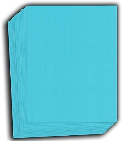Hamilco Colored Cardstock Paper 11" x 17" Electric Blue Color Card Stock Paper 50 Pack - Hamilco.com