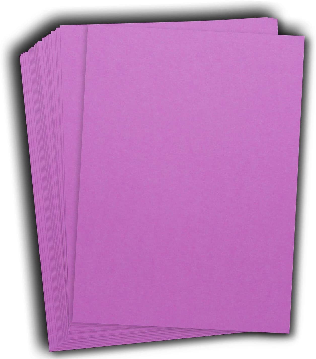Hamilco Colored Cardstock Scrapbook Paper 8.5" x 11" Pearly Purple Color Card Stock Paper 50 Pack - Hamilco.com