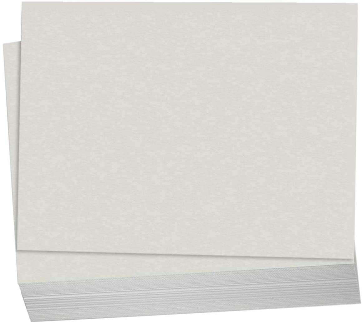 Hamilco Colored Carstock Paper Gray Bristol Vellum Card Stock - Blank Index Flash Note & Post Cards 5 x 7" - 67 lb Cover for Printer – 100 Pack - Hamilco.com