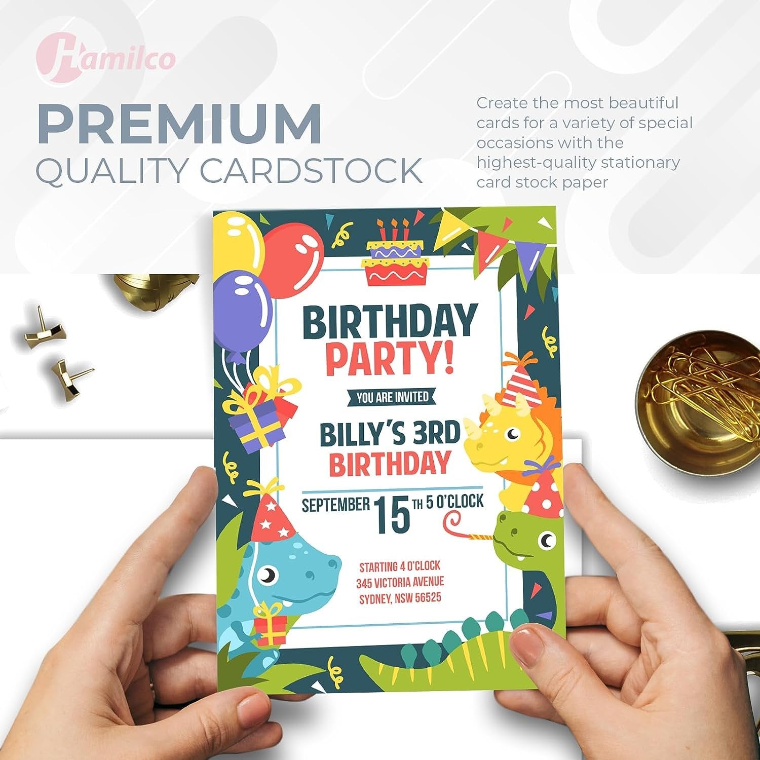 White Cardstock Printer Paper By Hamilco (50-Pack)- 8.5 x 11” Thick Card Stock For Card Making- 80lb Heavyweight Stationery Card Stock Paper Cover- Great For Invitations, Birthdays, Awards, Brochures - Hamilco.com