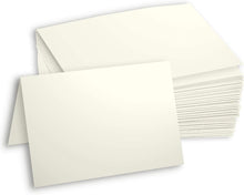 Hamilco Blank Greeting Cards 5x7 Folded Cream Card stock 80 lb Cover 100 Pack
