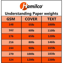 Hamilco Blank Index Cards 6" x 9" Card Stock 65lb Cover White Cardstock Paper - 100 Pack