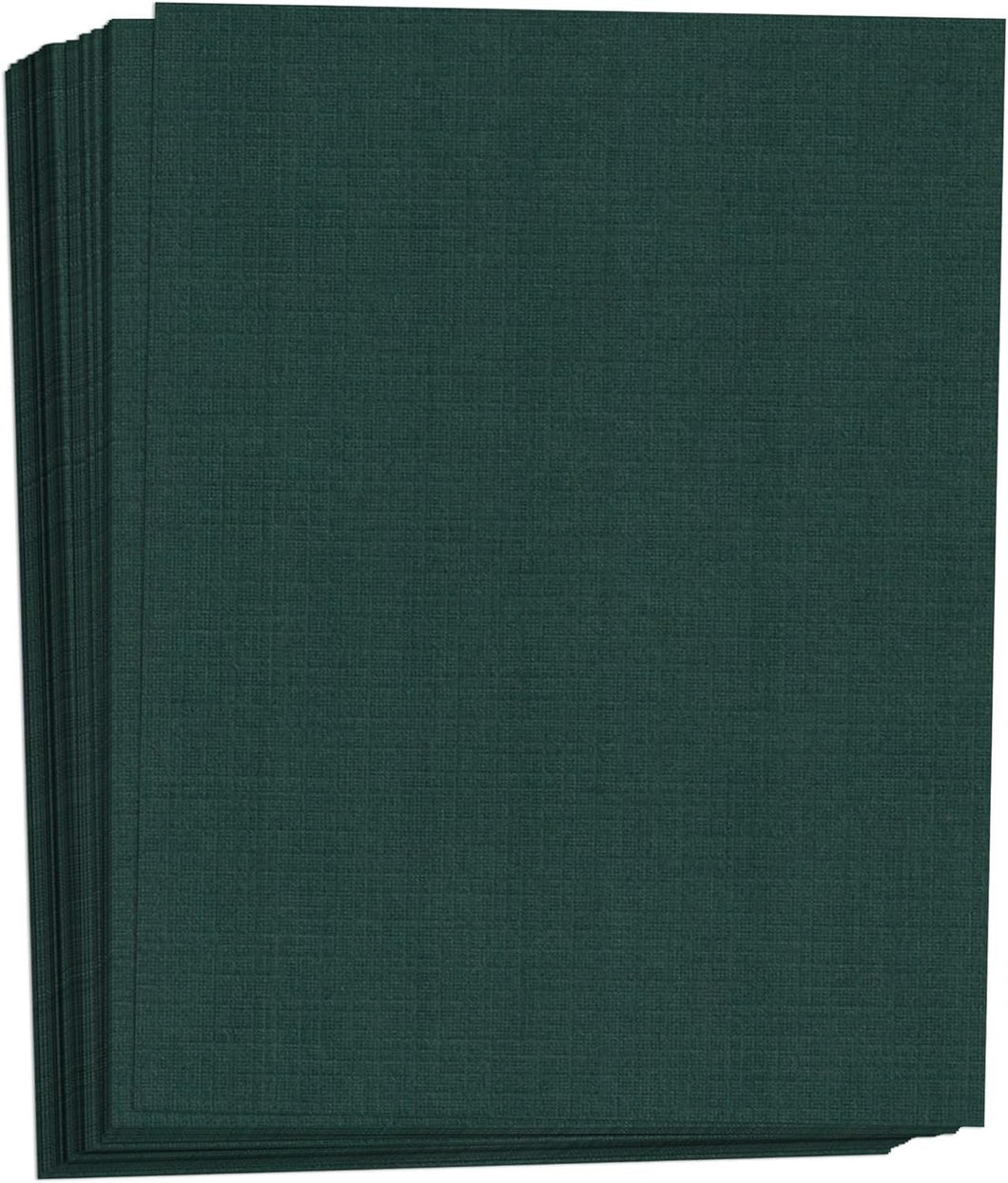 Hamilco Green Linen Textured Cardstock Thick Paper - 11 x 17