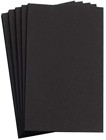 Hamilco 11x17 Black Cardstock Paper 80 lb Cover Card Stock 25 Pack - Hamilco.com
