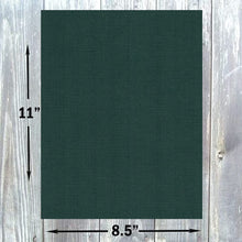 Hamilco Colored Cardstock Scrapbook Paper 8.5x11 Linen Textured Color Card Stock Paper Sacramento Green 80 lb Cover 50 Pack