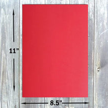 Hamilco Colored Cardstock Scrapbook Paper 8.5" x 11" Punch Red Color Card Stock Paper 50 Pack